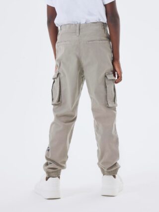 Name It Cargohose "NKMRYAN – für Jungen mit verstellbarem Bund und Stretchkomfort" unifarben, casual, regular fit, Twill