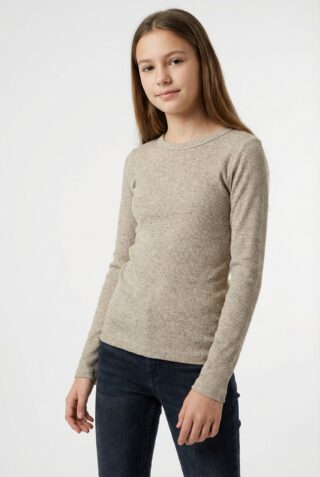 Name It Langarmshirt "NKFNAKAL LS TOP NOOS" in Basic-Form und leicht gerippter Qualität