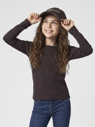 Name It Langarmshirt "NKFNAKAL LS TOP NOOS" in Basic-Form und leicht gerippter Qualität