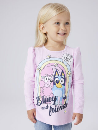 Name It Langarmshirt "NMFJESSIE BLUEY LS TOP BOX NOOS SKY"