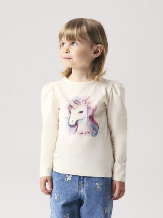 Name It Langarmshirt "NMFKIMIA LS TOP BOX" Baumwollmischung, regular fit