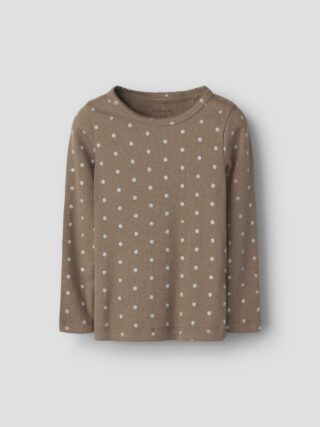 Name It Langarmshirt "NMFLONA LS XSL TOP" Baumwollmischung, slim fit