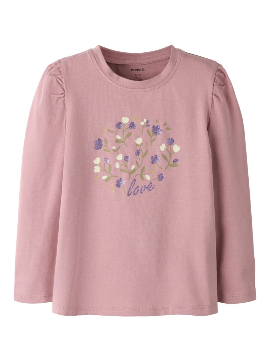 Name It Langarmshirt "NMFOCEATU LS TOP BOX" Baumwollmischung, regular fit