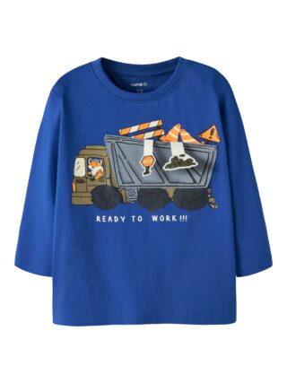 Name It Langarmshirt "NMMNORMANA LS TOP BOX" Baumwolle, regular fit