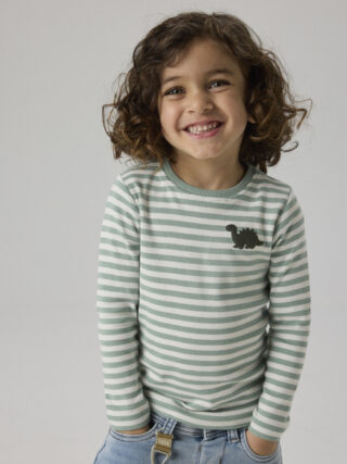 Name It Langarmshirt "NMMVILLY LS SLIM TOP NOOS" Baumwolle, slim fit