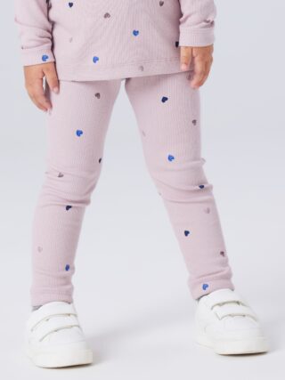 Name It Leggings "NMFNUTTI LEGGING NOOS" aus elastischer Baumwollmischung, pflegeleicht