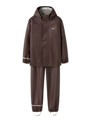 Name It Regenmantel "NKNDRY10 Regenjacke und Hose im Set" Set, 2 Keine Latzhose Unifarben, casual, regular fit, Kunstfaser, Web