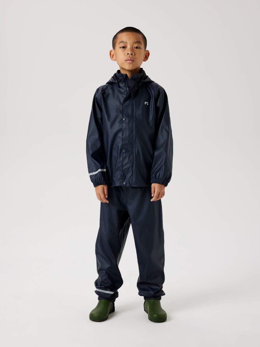 Name It Regenmantel "NKNDRY10 Regenjacke und Hose im Set" Set, 2 Stk. Keine Latzhose Unifarben, casual, regular fit, Kunstfaser, Web