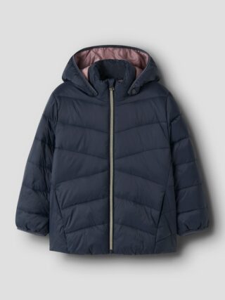 Name It Steppjacke "NMFMARBLE JACKET PB1" mit Kapuze Kunstfaser