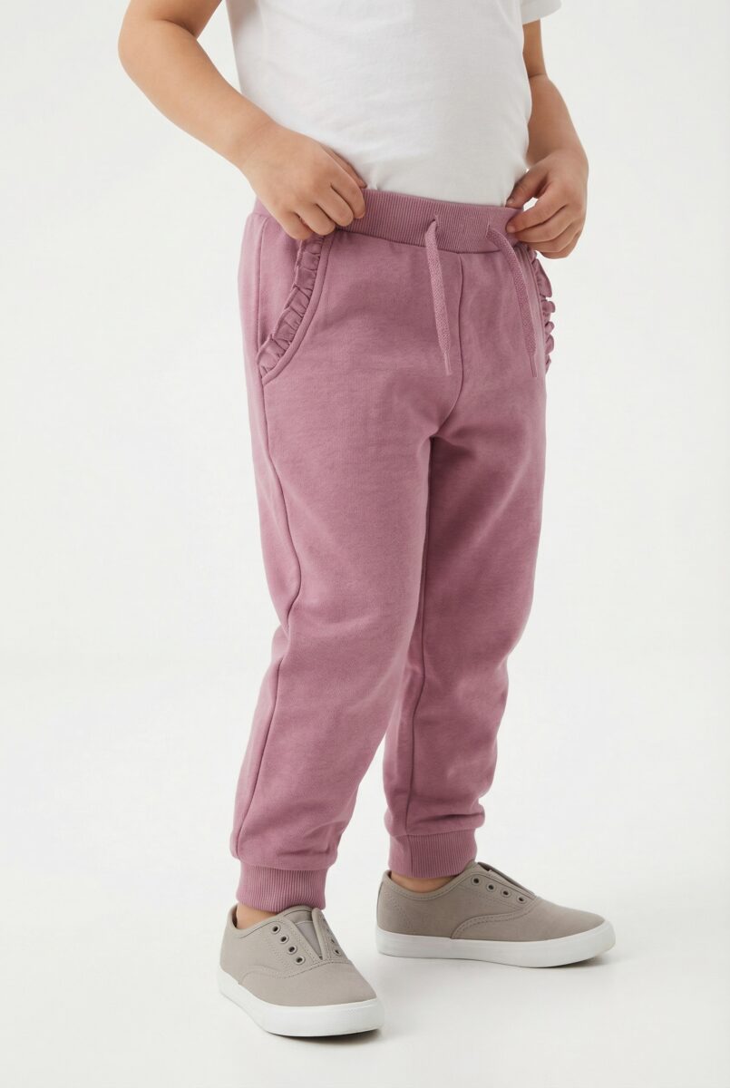 Name It Sweathose "NMFVIMA SWE PANT BRU NOOS" mit süßem Rüschendetail