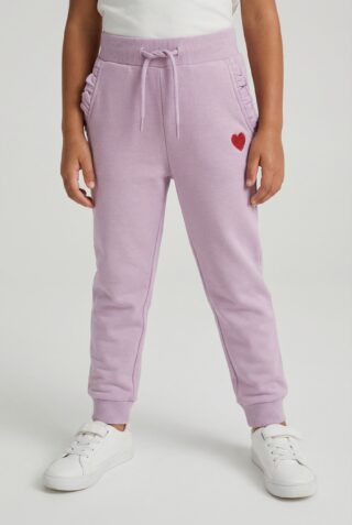 Name It Sweathose "NMFVIMA SWE PANT BRU NOOS" mit süßem Rüschendetail