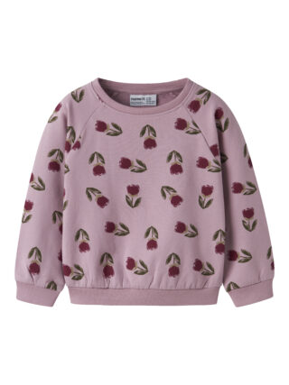 Name It Sweatshirt "NMFOKLA LS NREG SWEAT BRU BOX", Baumwollmischung, regular fit