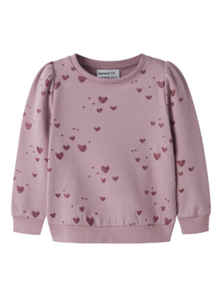 Name It Sweatshirt "NMFOMA LS SWEAT BRU", Baumwollmischung, regular fit