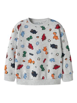Name It Sweatshirt "NMMLEON LS NREG SWEAT BRU BOX", Baumwollmischung, regular fit
