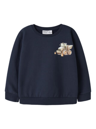 Name It Sweatshirt "NMMNELSON LS NREG SWEAT BRU BOX", Baumwollmischung, regular fit