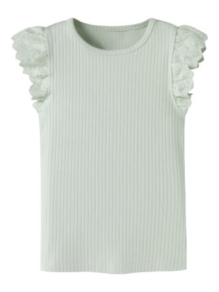 Name It T-Shirt "NMFHAVELLE CAP SL TOP" Baumwollmischung, normal geschnitten
