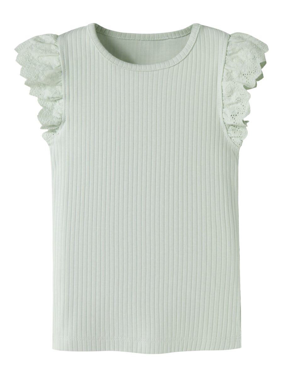 Name It T-Shirt "NMFHAVELLE CAP SL TOP" Baumwollmischung, normal geschnitten