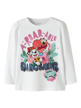 Name It T-Shirt "NMFJETTE PAW LS TOP BOX NOOS CPLGM" Baumwollmischung, regular fit