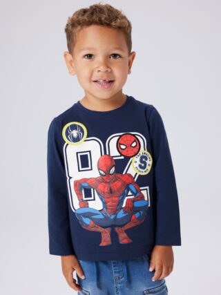 Name It T-Shirt "NMMDEEP SPIDER LS NREG TOP BOX NOOS MAR"