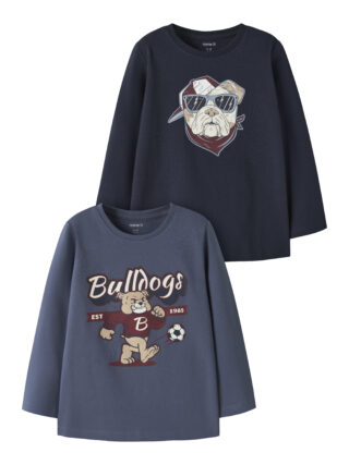Name It T-Shirt "NMMVUX 2P LS TOP" Packung, 2 Baumwollmischung