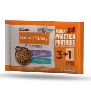 Nature's Variety Bites in Soße Adult 44 x 85 g - mit Huhn und Lachs