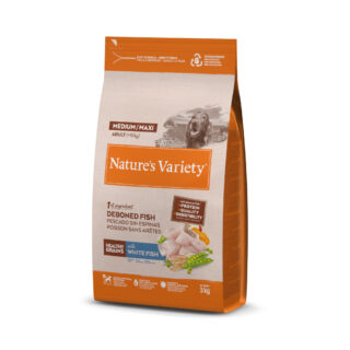 Nature's Variety Healthy Grains Adult Medium/Maxi Weißfisch - 12 kg