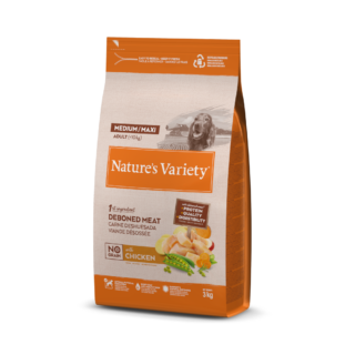 Nature's Variety No Grain Adult Medium/Maxi Freilandhuhn - Sparpaket: 2 x 12 kg