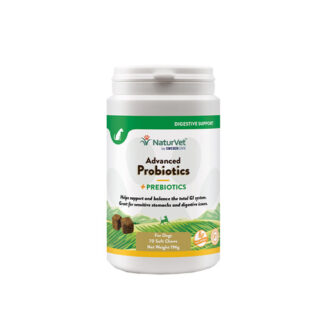 NaturVet Advanced Probiotics + - 120 Chews