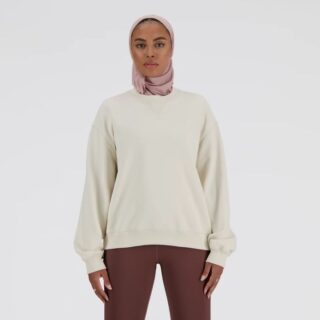 New Balance Athletics Crew L Weiß – Bequemer Lauf- und Trainingsshirt für optimale Performance