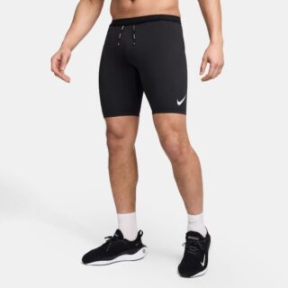 Nike Dri-FIT Advanced Aeroswift Herren Half Tights mit Innenhose - Schwarz, Gr. L