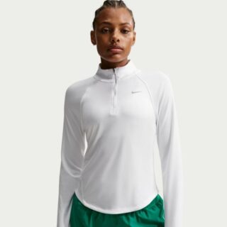 Nike Dri-FIT Tempo Swoosh 1/4 Zip Gr. L Weiß Damen