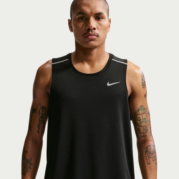 Nike Miler Dri-FIT Running Tank Top Gr. L Schwarz Herren