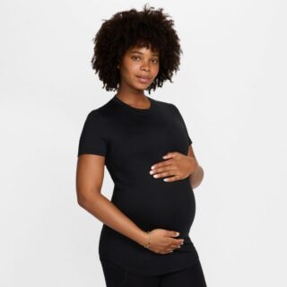 Nike One Maternity Laufshirt – Bequemer, stilvoller Schwangerschafts-Trainings-Top für aktive Mütter, Gr. S