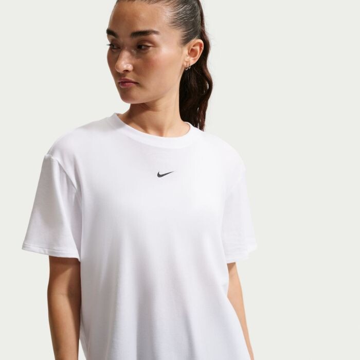 Nike One Relaxed Dri-FIT SS Tee Gr. XL Weiß Damen