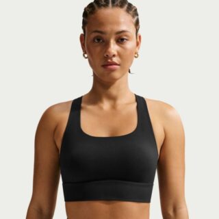 Nike Zenvy Light Support Padded Longline Bra Gr. L Schwarz Damen