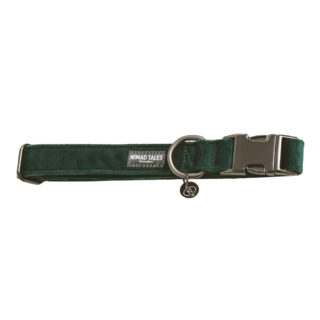 Nomad Tales Halsband Blush, emerald - Größe S: 30 - 46 cm Halsumfang, 15 mm breit