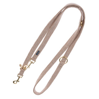 Nomad Tales Hundeleine Calma, sand - 200 cm lang, 20 mm breit