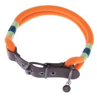 Nomad Tales Spirit Halsband, tangerine - Passende Leine: 200 cm lang, Ø 10 mm