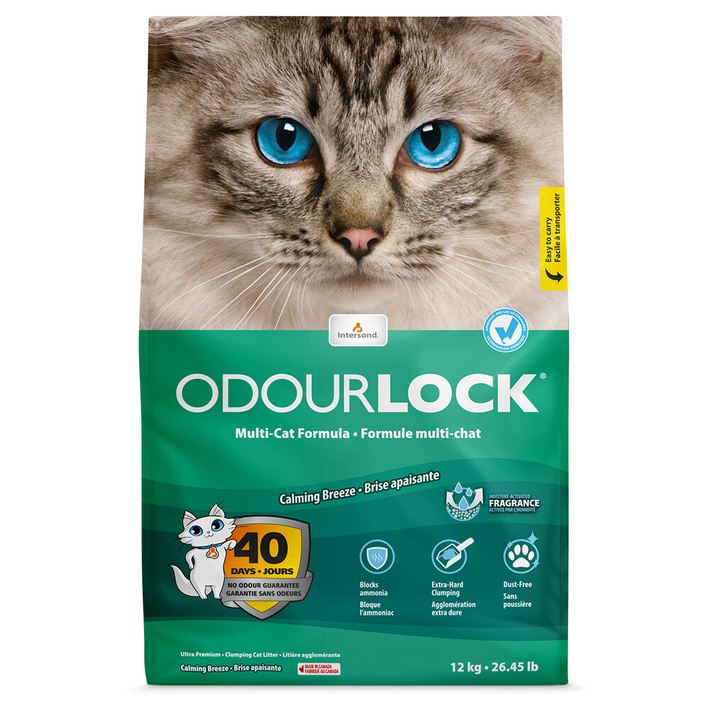 ODOURLOCK Katzenstreu Calming Breeze - 2 x 12 kg