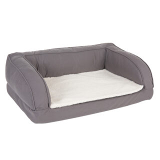 Orthopädisches Hundesofa grau - Ersatzbezug, dunkelgrau, Gr. L