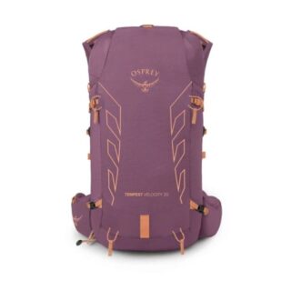 Osprey Tempest Velocity 20 Rucksack M/L – Leichter Trail-Rucksack mit optimaler Belüftung, robustem Material und praktischem Design in Lila.