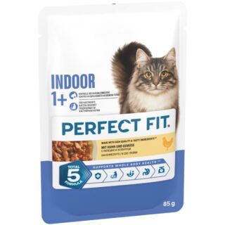 Perfect Fit Indoor 1+ - Sparpaket: Huhn & Lachs (24 x 85 g)