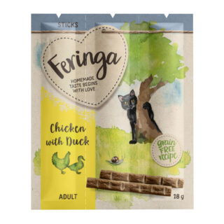 Probiermix Feringa Sticks 24 x 6 g Truthahn/Lamm, Huhn/Ente, Lachs/Forelle, Kaninchen