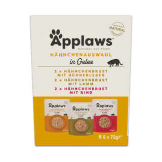 Probierpaket Applaws Pouch in Jelly Mix 12 x 70 g - Auswahl mit Huhn