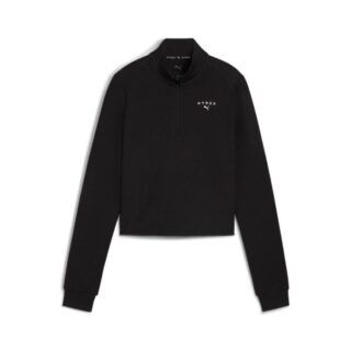PUMA Cloudspun 1/4 Zip HYROX Gr. L Schwarz Damen
