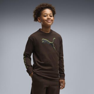 PUMA Langarmshirt "STREET RELAXED LONGSLEEVE TEE B" für Jugendliche, sportlicher Stil, mit Rundhalsausschnitt