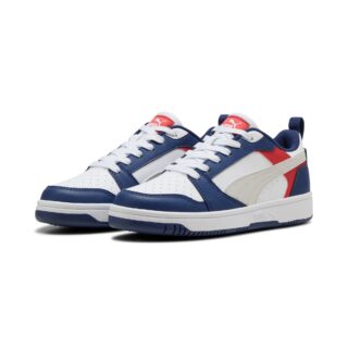 PUMA Sneaker "REBOUND V6 LO JR" mit Schnürverschluss, dämpfendes Fußbett, aus Synthetik
