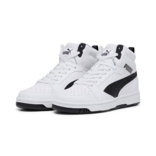 PUMA Sneaker "REBOUND V6 MID JR" knöchelhoch, retro-inspiriertes Design, mit SOFTFOAM+ Dämpfung