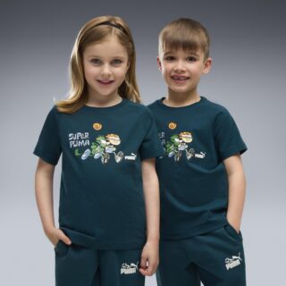 PUMA T-Shirt "SUPER TEE PS" für Kinder, mit Rundhalsausschnitt, in normaler Länge, Kurzarmdesign