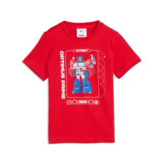 PUMA T-Shirt "X TRANSFORMERS GRAPHIC TEE" für Kinder, Regular Fit, normale Länge, Kurzarmdesign, unifarben
